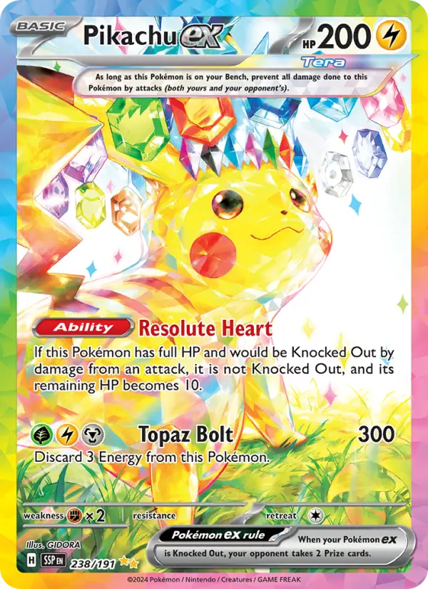 Pikachu ex (SSP) 238