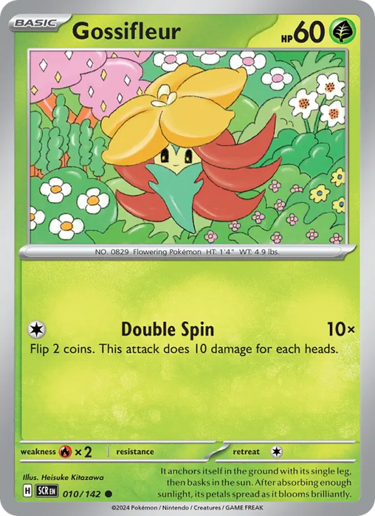 Gossifleur Normal 010/142 Stellar Crown Pokémon Card