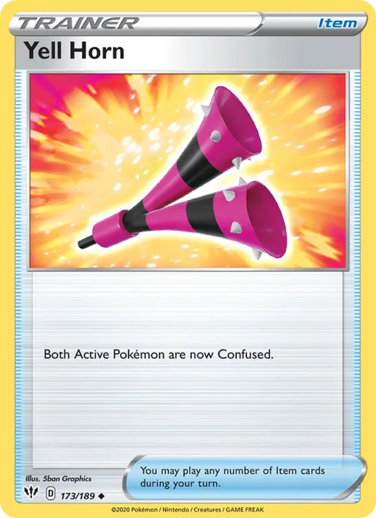 Yell Horn Reverse Holo 173/189 Darkness Ablaze Pokémon Card