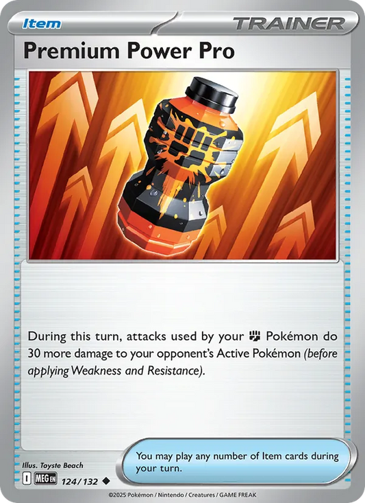 Premium Power Pro Normal 124/132 Mega Evolution Pokémon Card