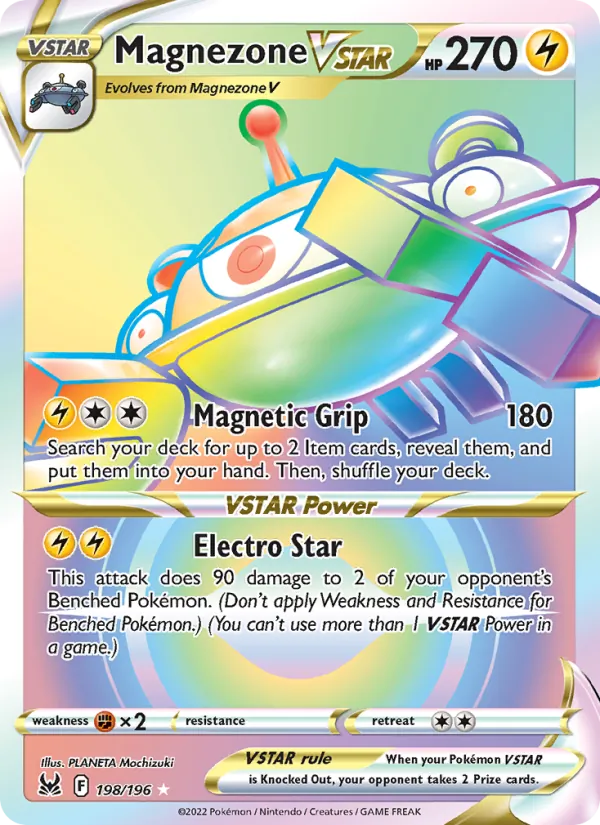 Magnezone VSTAR Holo 198/196 Lost Origin Pokémon Card