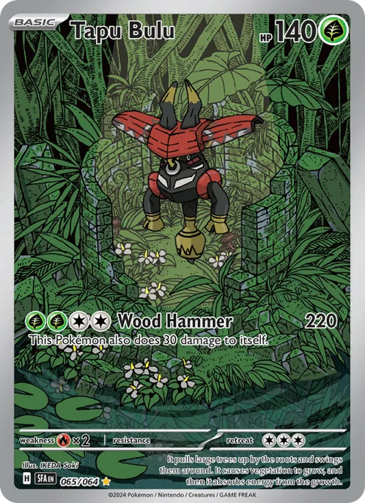 Tapu Bulu Holo 065/64 Shrouded Fable Pokémon Card