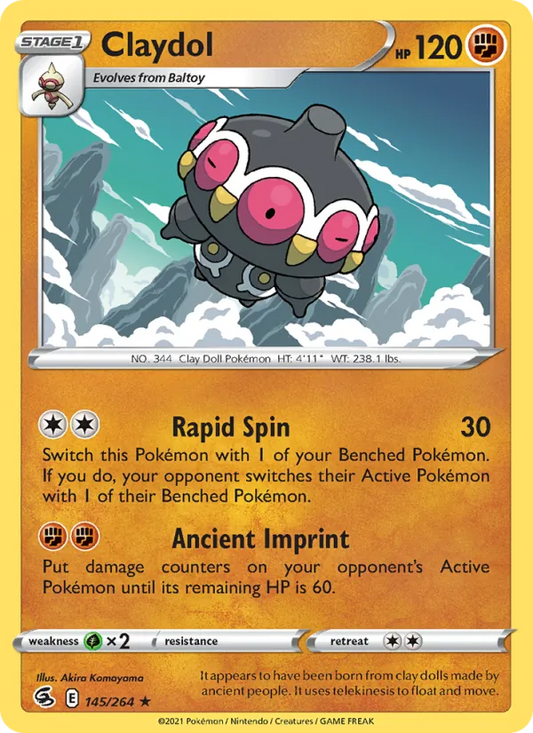 Claydol Normal 145/264 Fusion Strike Pokémon Card