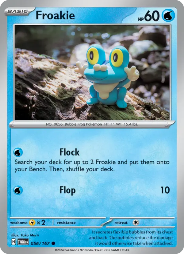 Froakie Reverse Holo 056/167 Twilight Masquerade Pokémon Card