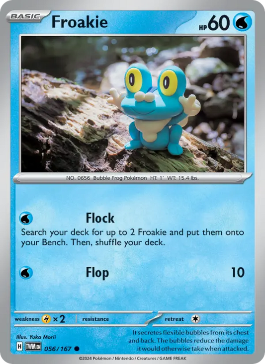 Froakie Reverse Holo 056/167 Twilight Masquerade Pokémon Card
