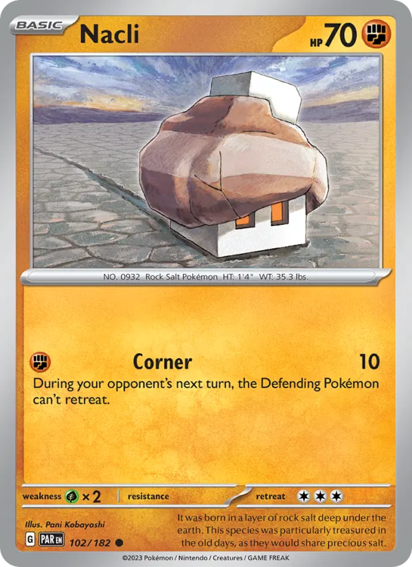 Nacli Normal 102/182 Paradox Rift Pokémon Card