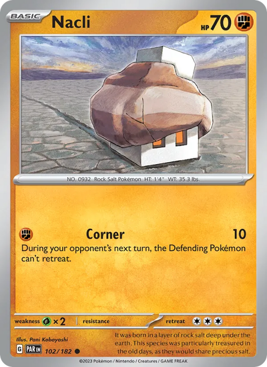 Nacli Normal 102/182 Paradox Rift Pokémon Card