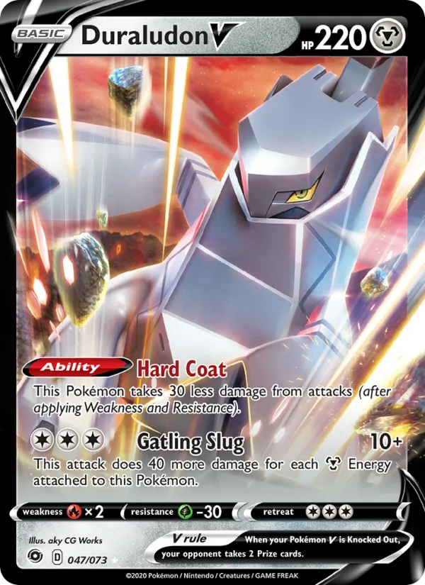 Duraludon V Holo 047/73 Champion's Path Pokémon Card