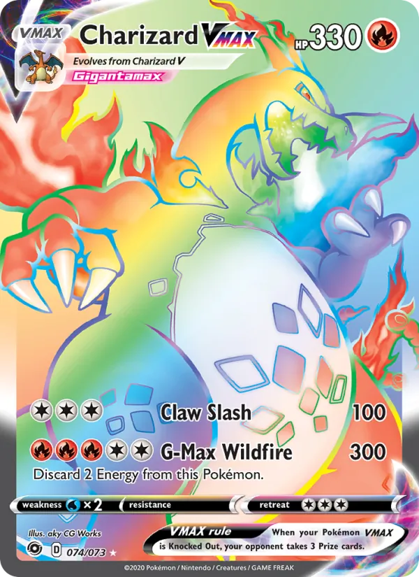 Charizard VMAX Holo 074/73 Champion's Path Pokémon Card