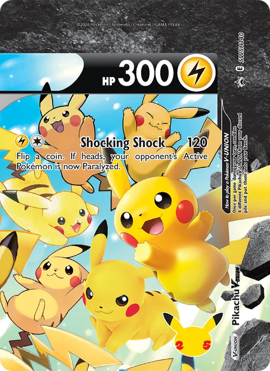 Pikachu V-UNION Holo WH140/307 SWSH Black Star Promos Pokémon Card