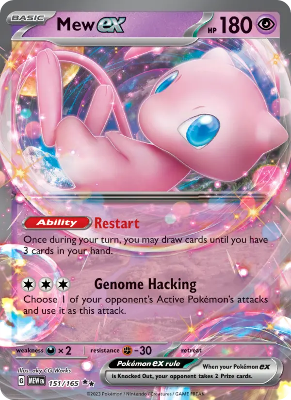 Mew ex Holo 151/165 151 Pokémon Card
