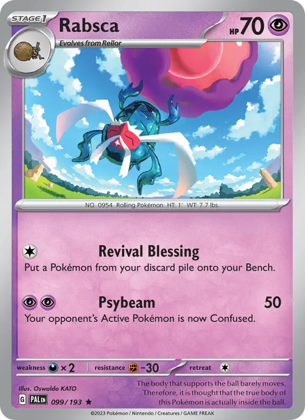 Rabsca Holo 099/193 Paldea Evolved Pokémon Card