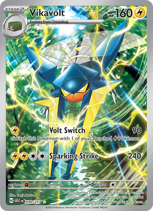 Vikavolt Holo 230/217 Ascended Heroes Pokémon Card