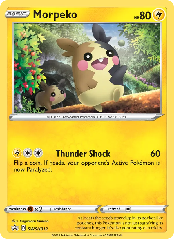 Morpeko Holo WH012/307 SWSH Black Star Promos Pokémon Card