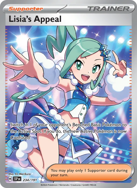 Lisia's Appeal Holo 234/191 Surging Sparks Pokémon Card