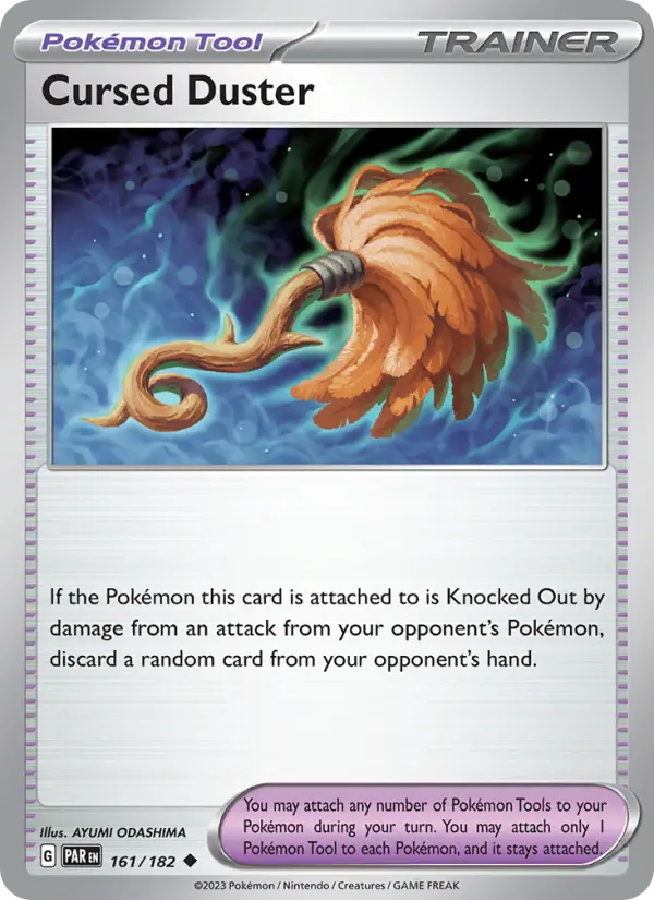 Cursed Duster Reverse Holo 161/182 Paradox Rift Pokémon Card