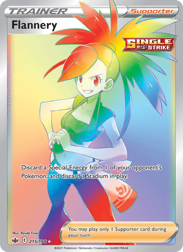 Flannery Holo 215/198 Chilling Reign Pokémon Card