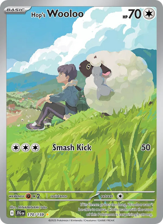 Hop's Wooloo Holo 170/159 Journey Together Pokémon Card