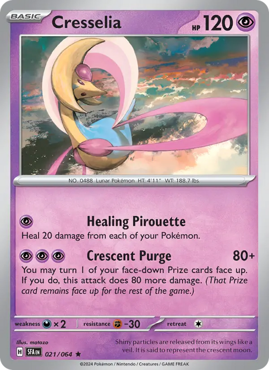 Cresselia Holo 021/64 Shrouded Fable Pokémon Card