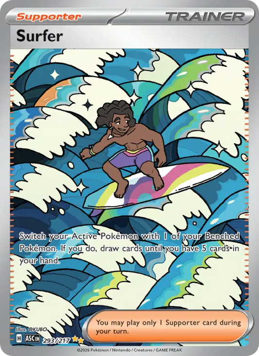 Surfer Holo 293/217 Ascended Heroes Pokémon Card