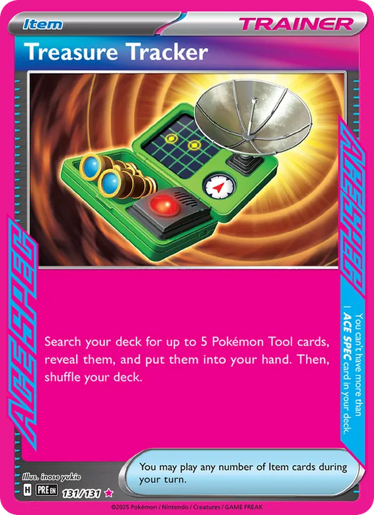 Treasure Tracker Holo 131/131 Prismatic Evolutions Pokémon Card