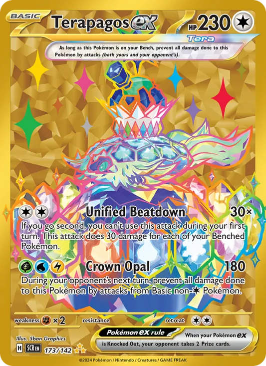 Terapagos ex Holo 173/142 Stellar Crown Pokémon Card