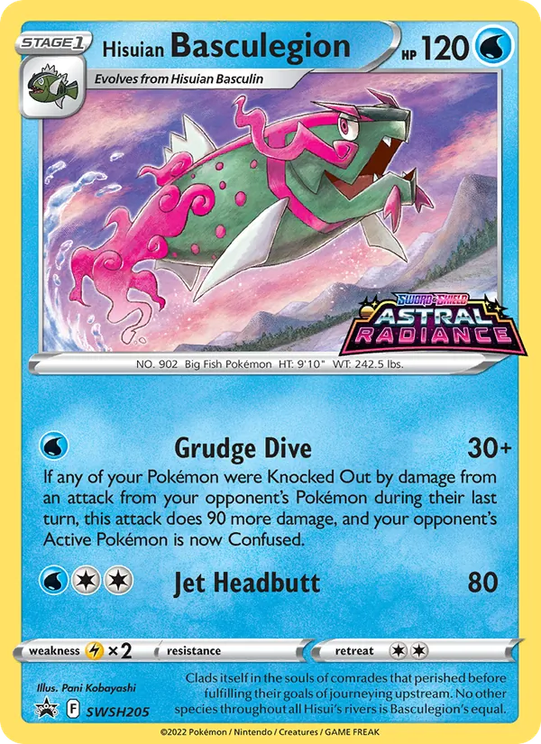 Hisuian Basculegion Holo WH205/307 SWSH Black Star Promos Pokémon Card
