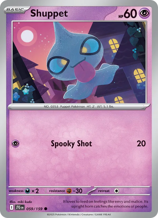 Shuppet Normal 059/159 Journey Together Pokémon Card