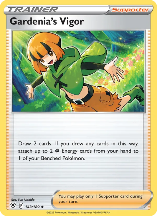 Gardenia's Vigor Reverse Holo 143/189 Astral Radiance Pokémon Card