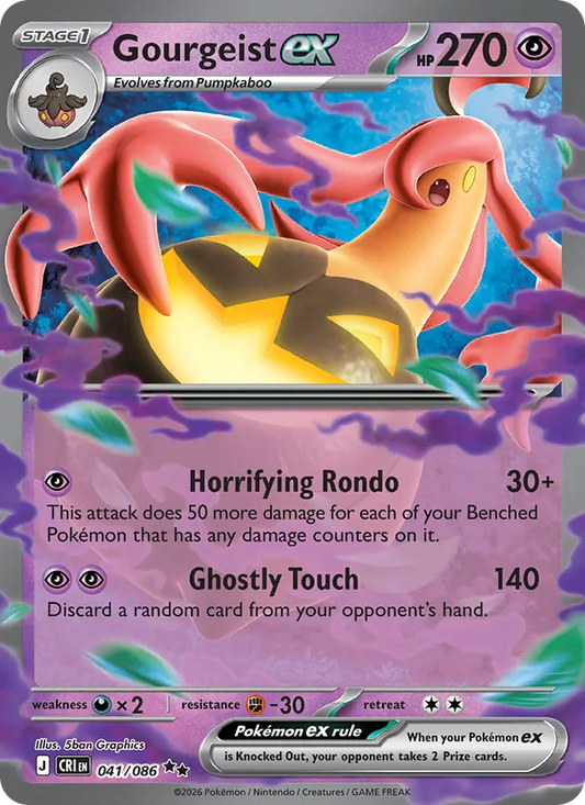 Gourgeist ex Holo 041/86 Chaos Rising Pokémon Card