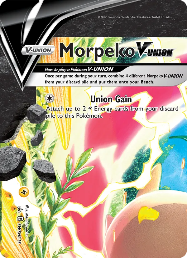 Morpeko V-UNION Holo WH215/307 SWSH Black Star Promos Pokémon Card
