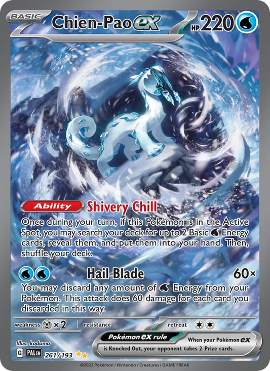 Chien-Pao ex Holo 261/193 Paldea Evolved Pokémon Card