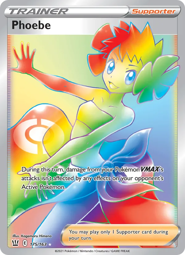 Phoebe Holo 175/163 Battle Styles Pokémon Card
