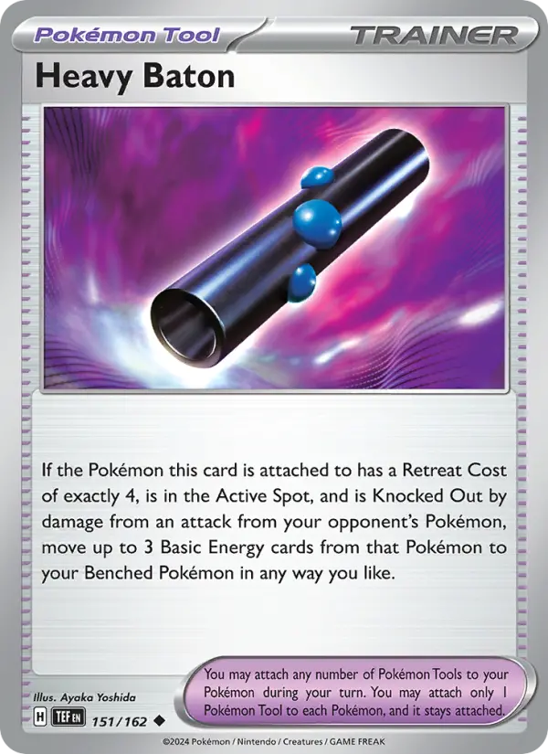 Heavy Baton Reverse Holo 151/162 Temporal Forces Pokémon Card