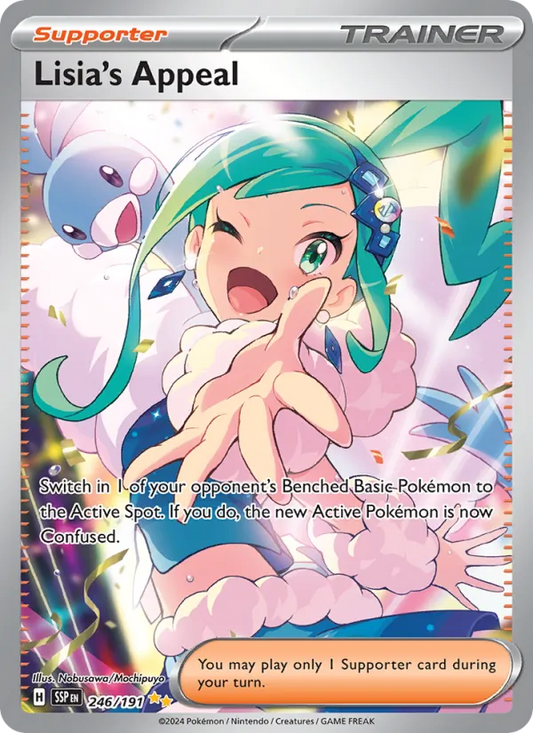 Lisia's Appeal Holo 246/191 Surging Sparks Pokémon Card