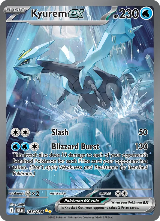 Kyurem ex Holo 165/86 Black Bolt Pokémon Card