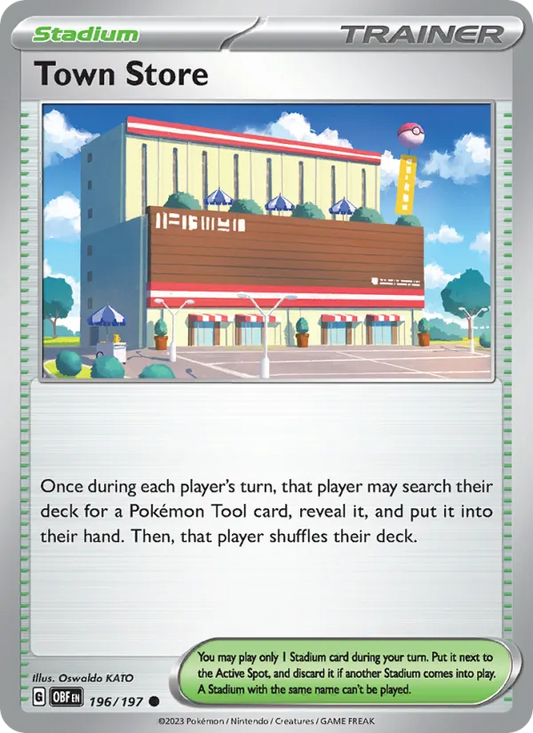 Town Store Normal 196/197 Obsidian Flames Pokémon Card