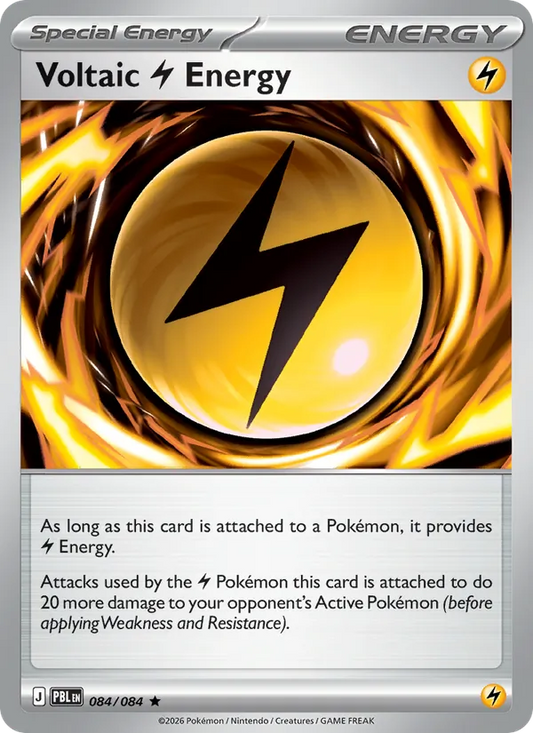 Voltaic Lightning Energy Normal 084/84 Pitch Black Pokémon Card