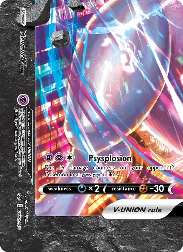 Mewtwo V-UNION Holo WH161/307 SWSH Black Star Promos Pokémon Card