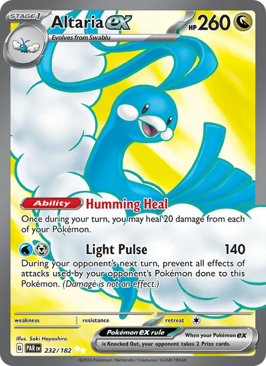 Altaria ex Holo 232/182 Paradox Rift Pokémon Card