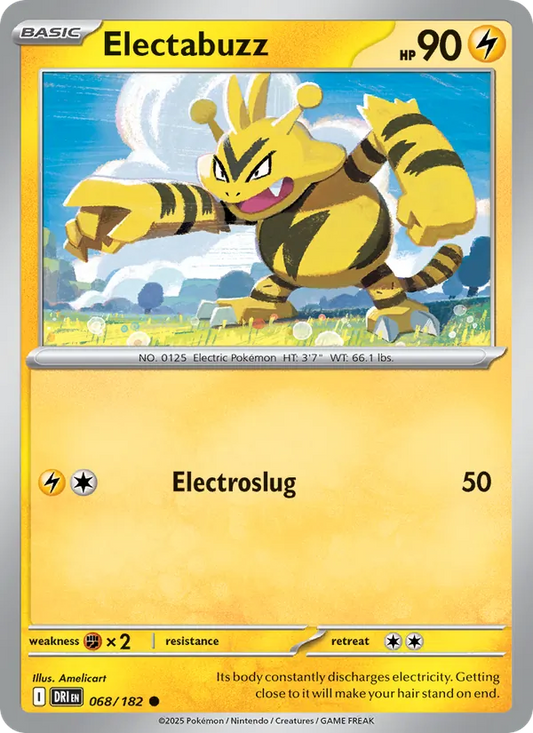 Electabuzz Normal 068/182 Destined Rivals Pokémon Card