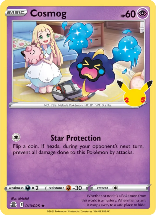 Cosmog Holo 013/25 Celebrations Pokémon Card