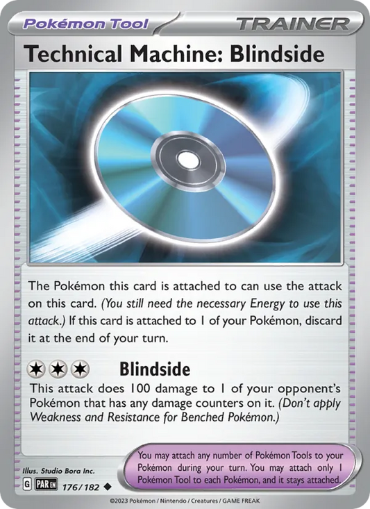 Technical Machine: Blindside Normal 176/182 Paradox Rift Pokémon Card