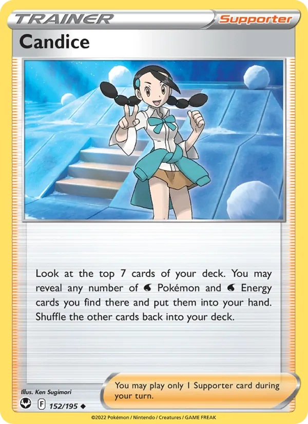 Candice Reverse Holo 152/195 Silver Tempest Pokémon Card