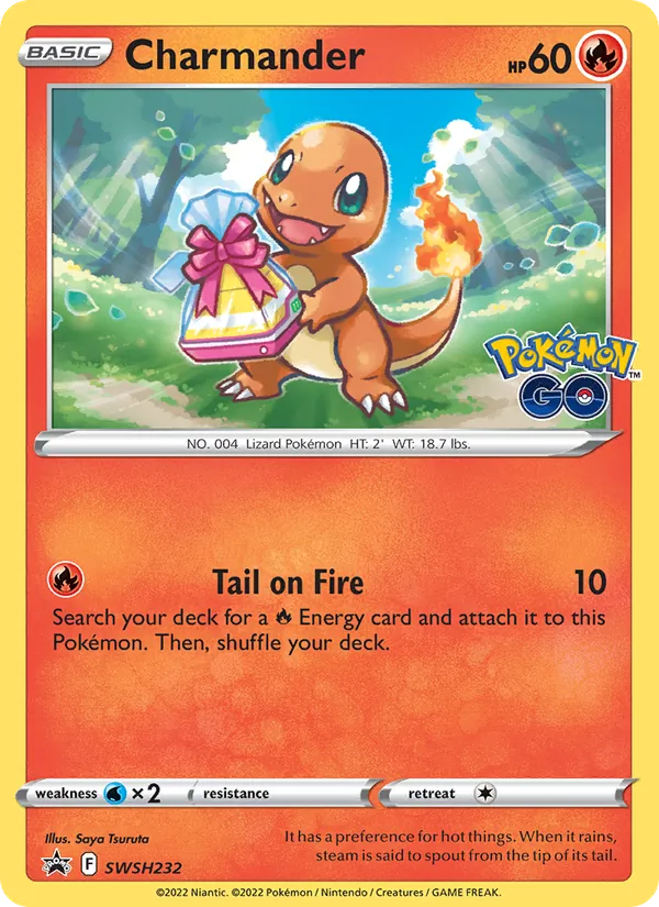 Charmander Holo WH232/307 SWSH Black Star Promos Pokémon Card