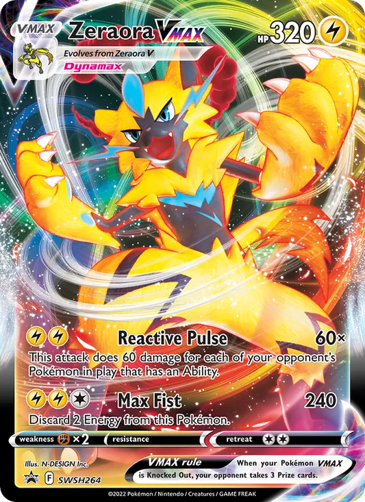 Zeraora VMAX Holo WH264/307 SWSH Black Star Promos Pokémon Card
