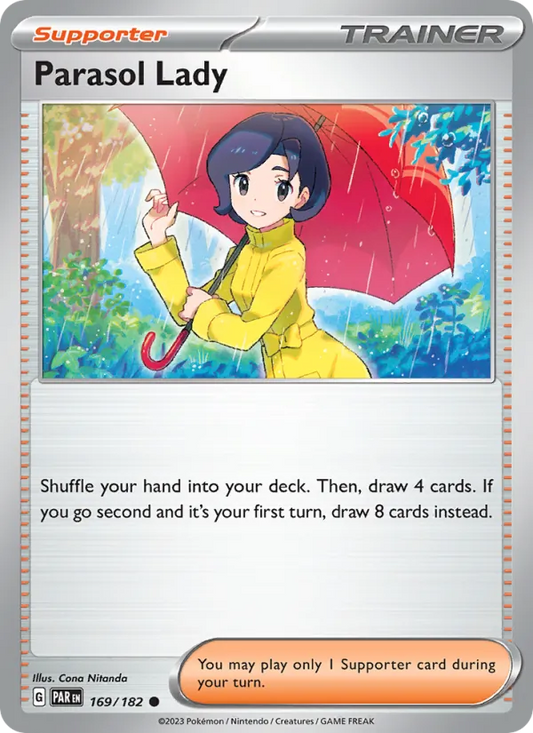 Parasol Lady Normal 169/182 Paradox Rift Pokémon Card