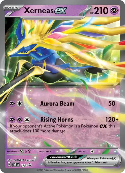 Xerneas ex Non-Foil 179/225 SVP Black Star Promos Pokémon Card