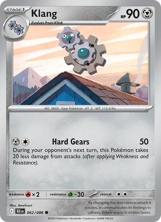 Klang Normal 062/86 Black Bolt Pokémon Card