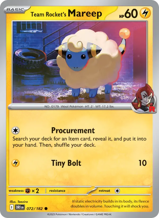 Team Rocket's Mareep (DRI) 072